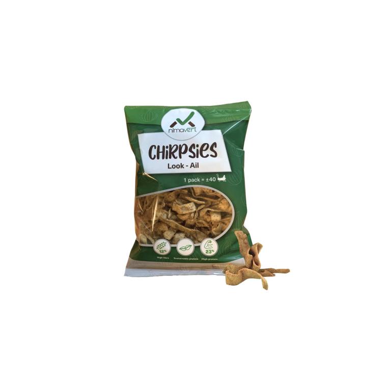 Chips insectes comestibles ail